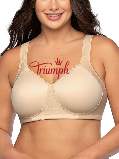 Triumph - Σετ 3 τεμαχίων 🔥Γυναικείο αθλητικό σουτιέν Performance με αναπνεύσιμο, απομάκρυνση υγρασίας, κουκούλα με επένδυση