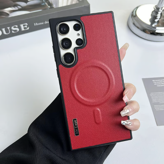 Μεταλλική θήκη φακού με προστασία από πτώση, θήκη μαγνητικής βάσης για Samsung S22 έως S24 Ultra