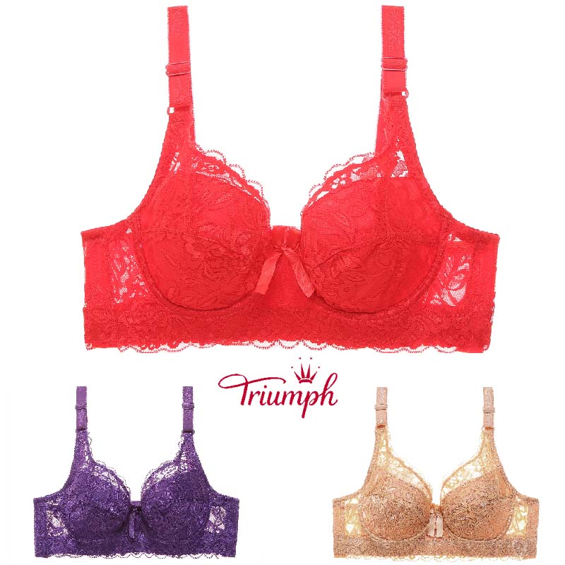 Triumph- Γαλλικά ρομαντικά και άνετα γυναικεία εσώρουχα (αγοράστε 1 λάβετε 2 δωρεάν)