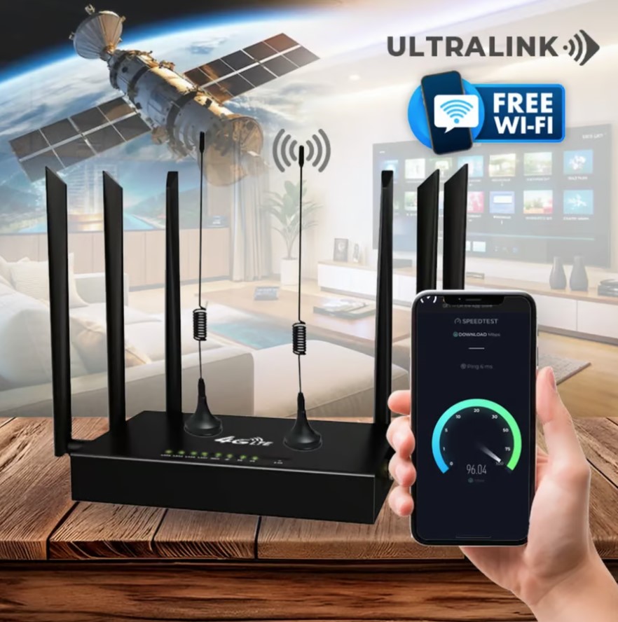 Ultra Link Free Wifi Router [Απεριόριστο Δορυφορικό Διαδίκτυο]