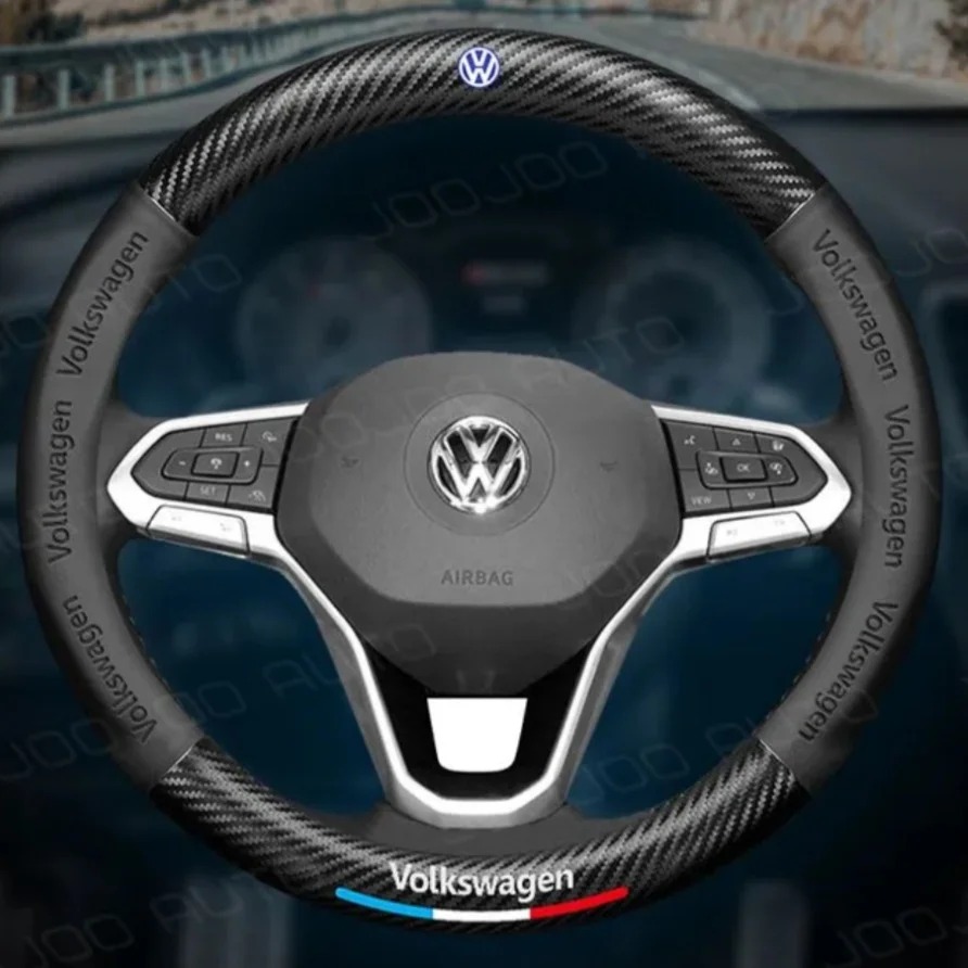 Κάλυμμα τιμονιού αυτοκινήτου από σουέτ από ανθρακονήματα