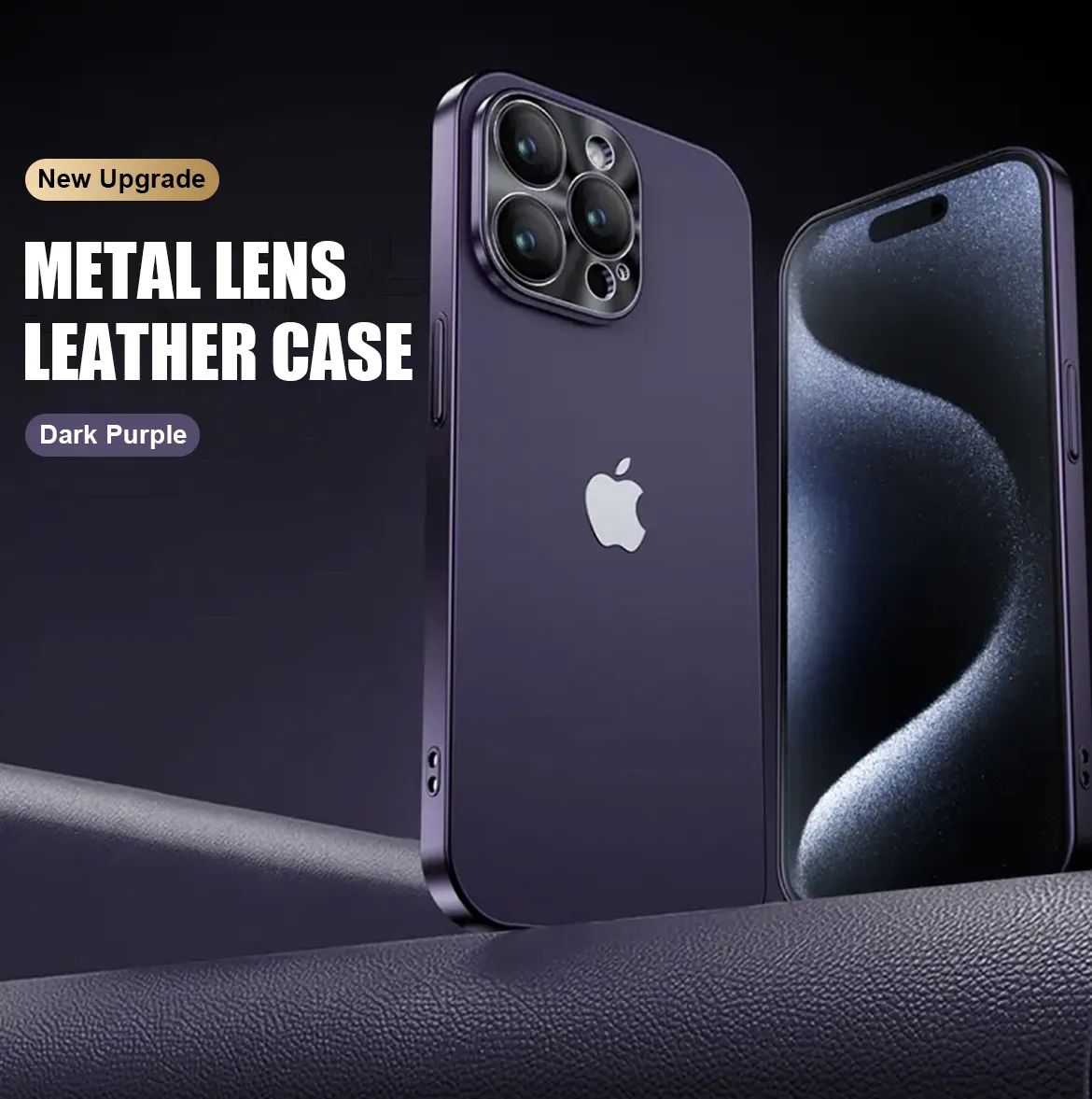 Proteção de pele ultrafina com lente de metal galvanizado para iPhone