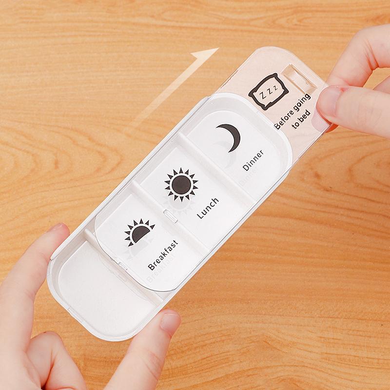 Pudełko do przechowywania tabletek na 7 dni, 1 sztuka, przenośny organizer na tabletki o dużej pojemności, pudełko do codziennego przechowywania tabletek do domu, biura, podr&oacute;ży, artykuły gospodarstwa domowego 8