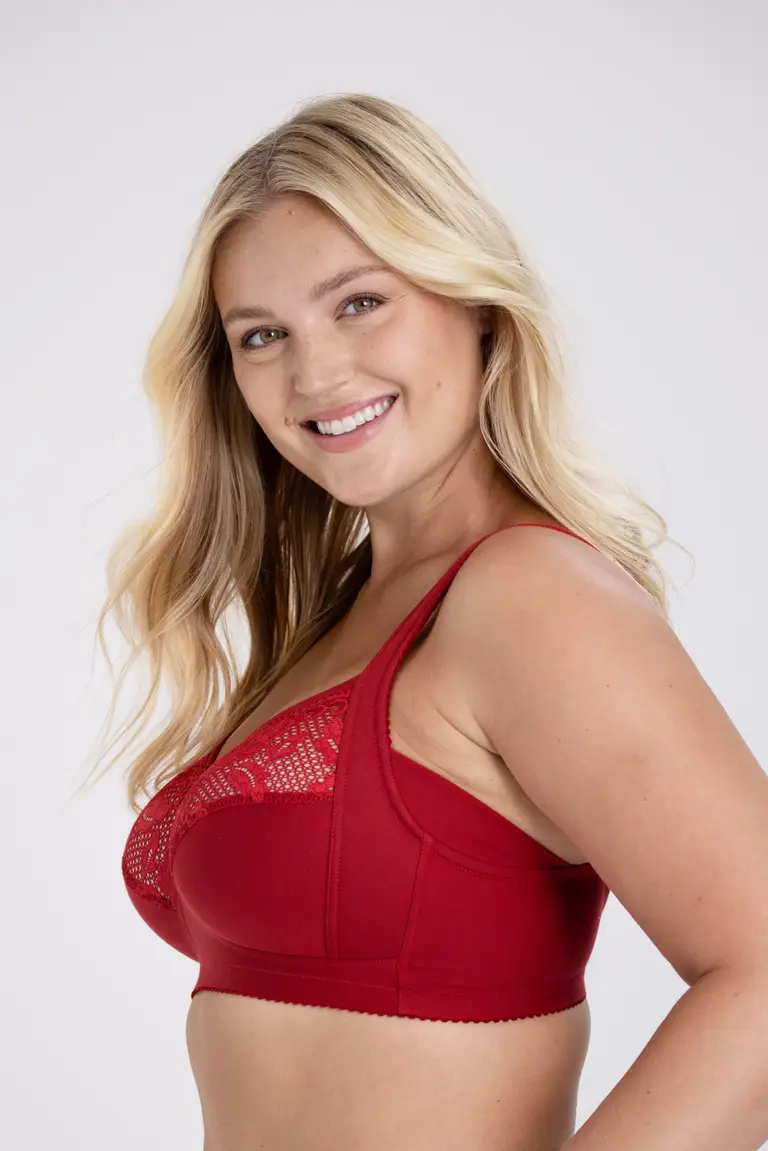 💖Triumph Σετ 3 τεμαχίων Χαριτωμένο Δαντελένιο Ασύρματο Stretch Σουτιέν【75-110E】