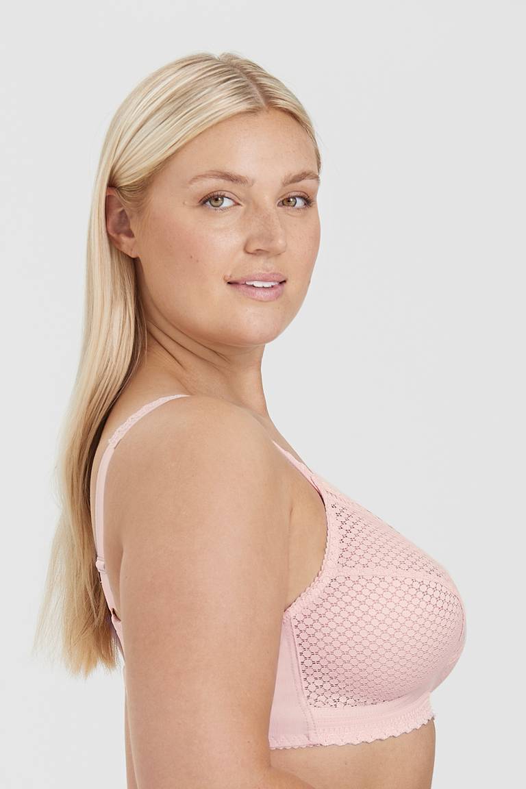 Triumph 💝Βαμβακερό πουά δαντέλα 3 τεμαχίων από καθαρό βαμβακερό άνετο σουτιέν push-up✨✨