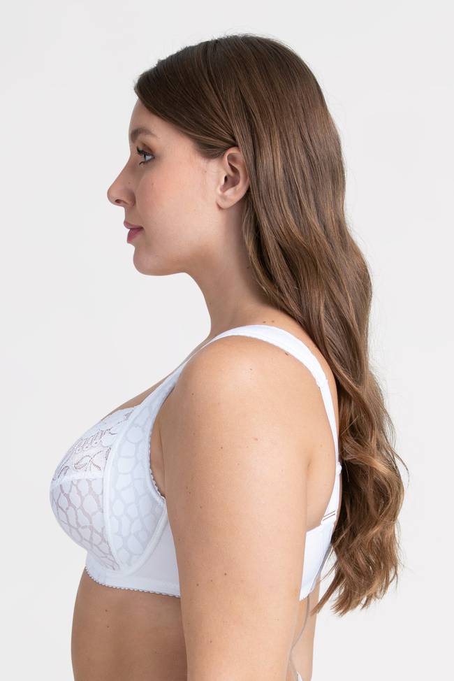 💖Triumph Σετ 3 τεμαχίων καινούργιο φλοράλ δαντέλα με στίγματα βαμβακερό ασύρματο σουτιέν 🔥