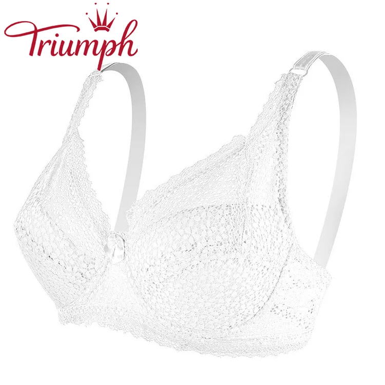 Triumph κεντητό δαντέλα σέξι push up σουτιέν