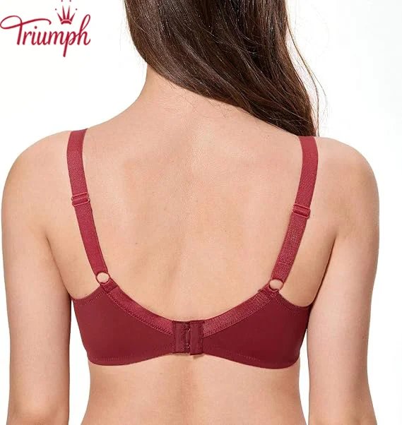 Triumph -Σετ των 3🔥Γυναικείο Δαντελένιο Ασύρματο Σουτιέν Πλήρους Κάλυψης