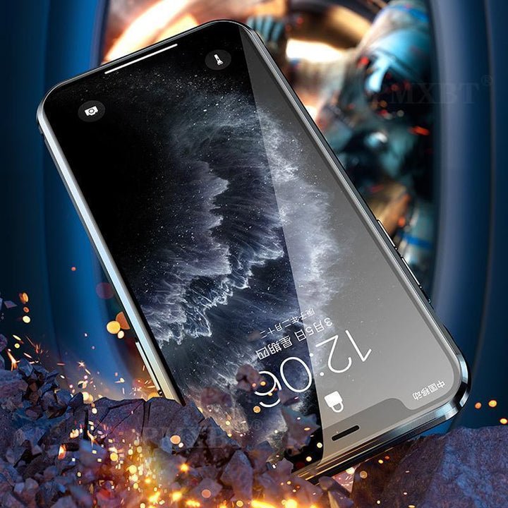 Μαγνητική θήκη τηλεφώνου Samsung διπλής όψης από σκληρυμένο γυαλί