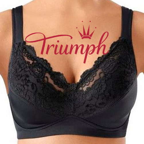 Triumph -3 τεμ (75A-120H) 💝Μαλακό σουτιέν με άνετες τιράντες, χωρίς καλώδια✨