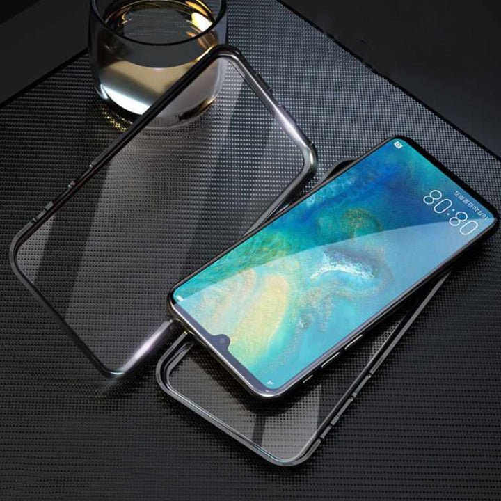 Μαγνητική θήκη τηλεφώνου Samsung διπλής όψης από σκληρυμένο γυαλί