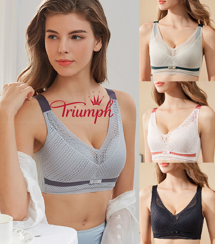 Triumph -3 συσκευασίες💝Διαπνέον και άνετο διχτυωτό σουτιέν ✨✨