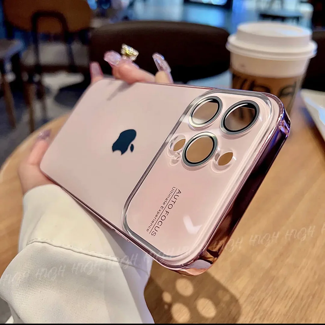 AG γυάλινη πλάτη με ενσωματωμένη θήκη τηλεφώνου με φακό