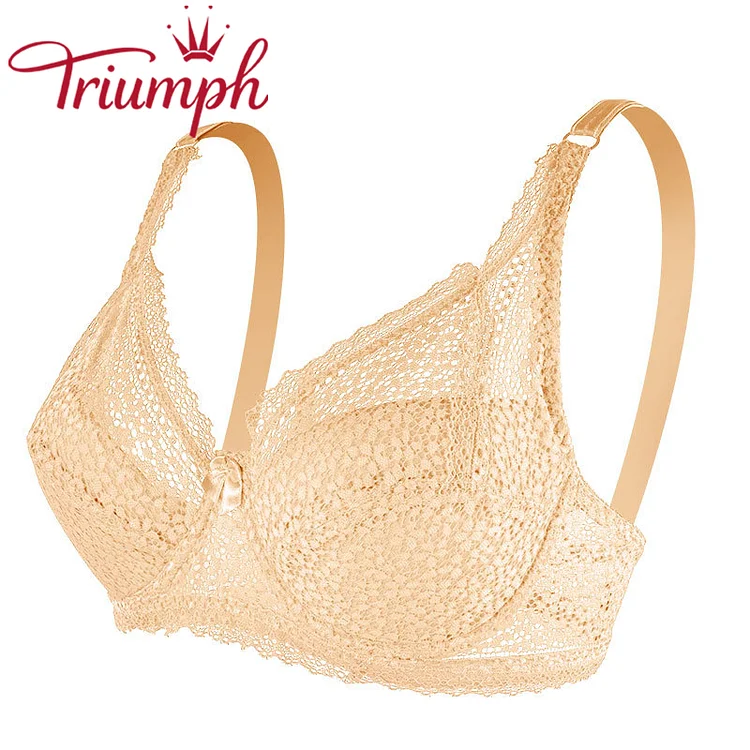 Triumph κεντητό δαντέλα σέξι push up σουτιέν