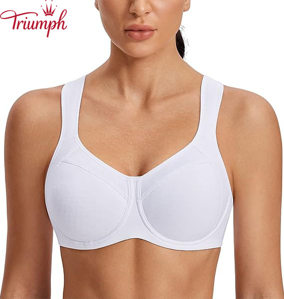 Triumph – Πακέτο 3 🔥 Αθλητικά σουτιέν υψηλής υποστήριξης, με επένδυση, ισχυρή, πλήρους κάλυψης