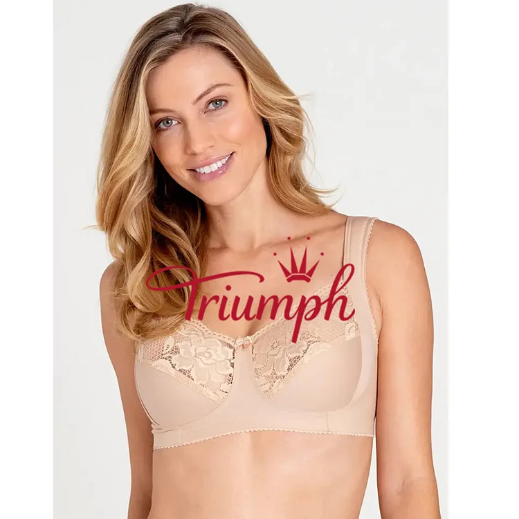 Triumph- 3 τεμαχίων💝Άνετο σουτιέν push-up από καθαρό βαμβάκι✨✨