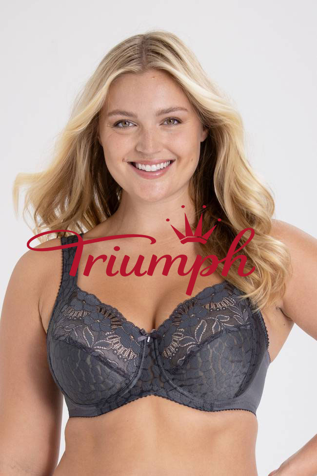 💖Triumph Σετ 3 τεμαχίων καινούργιο φλοράλ δαντέλα με στίγματα βαμβακερό ασύρματο σουτιέν 🔥