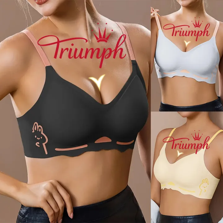 Triumph - 3 τεμάχια (75A-120H)💝Άνετο και απρόσκοπτο σουτιέν push-up
