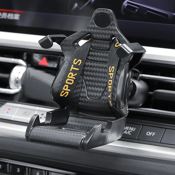 Uchwyt samochodowy na telefon w kształcie fotela wyścigowego