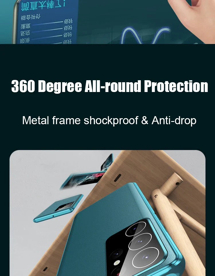 Σειρά Galaxy S - Μαγνητική δερμάτινη θήκη διπλής όψεως