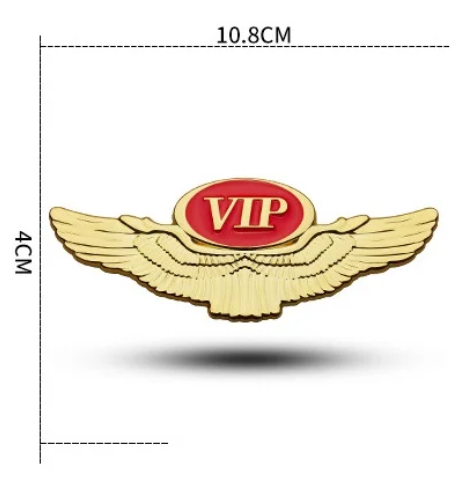 Μεταλλικό λογότυπο 3D Wings για αυτοκίνητα (2 τεμ.)