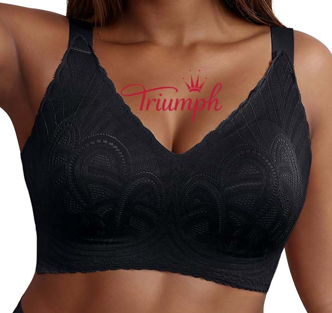 Triumph - 3 κομμάτια (75A-120F) 💝Σουτιέν push-up με κέντημα δαντέλας