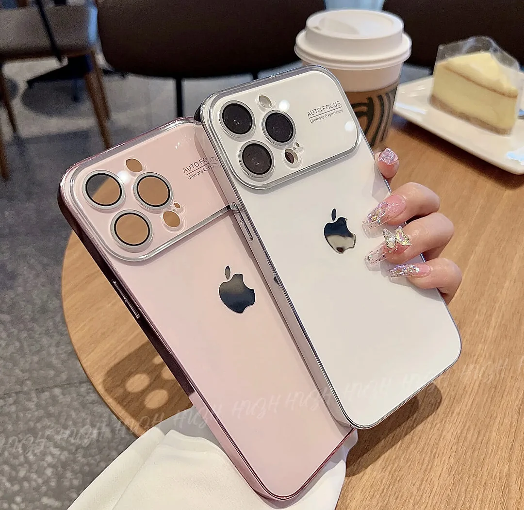 AG γυάλινη πλάτη με ενσωματωμένη θήκη τηλεφώνου με φακό