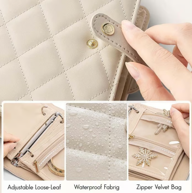 Βιβλίο αποθήκευσης κοσμημάτων πολυτελείας από δέρμα