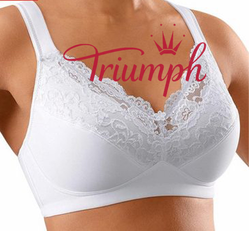 Triumph -3 τεμ (75A-120H) 💝Μαλακό σουτιέν με άνετες τιράντες, χωρίς καλώδια✨