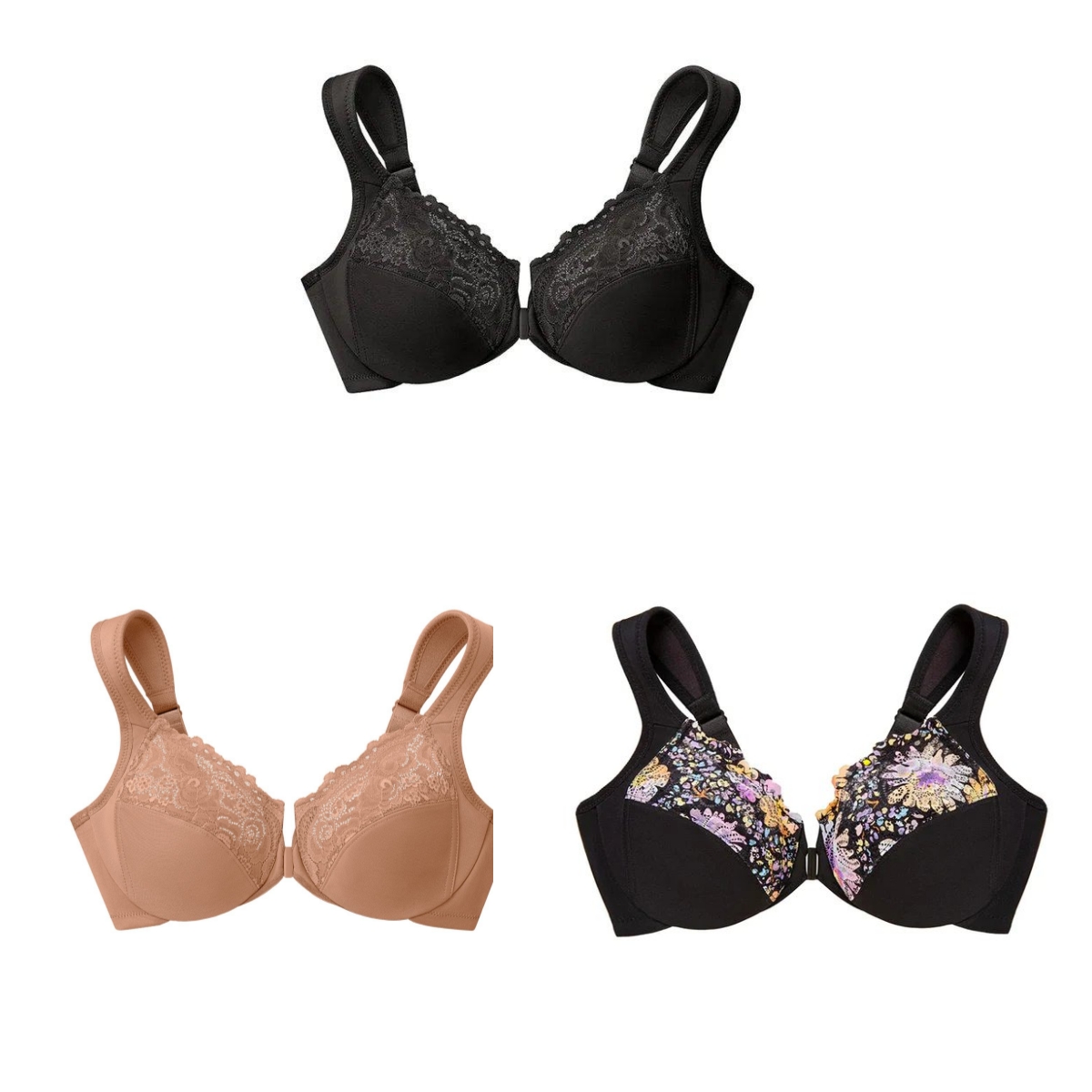 PRIEKINIS UŽDARYMAS PLIUS DYDŽIO PILNAS DENGIMAS NĖRINIŲ BRA-GĖLĖ