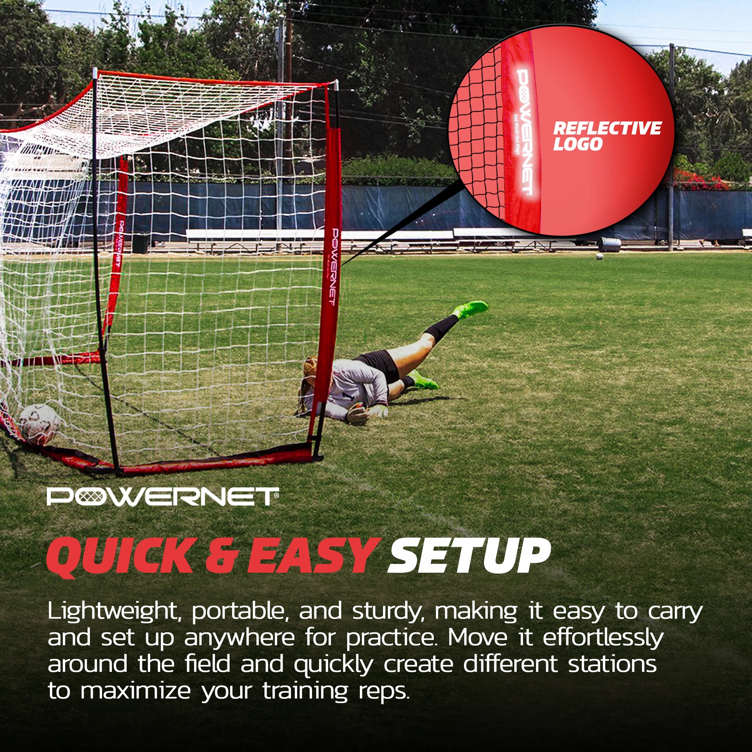 Oryginalna bramka piłkarska 12x6