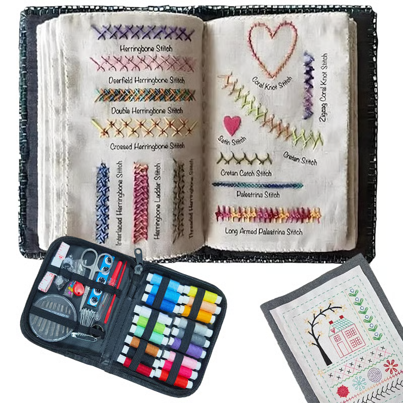 🌈Κατάλληλο για αρχάριους💕 Βιβλίο κεντήματος και βελονιάς