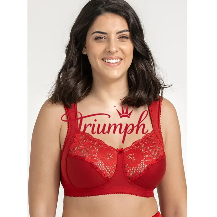 Triumph- 3 τεμαχίων💝Άνετο σουτιέν push-up από καθαρό βαμβάκι✨✨