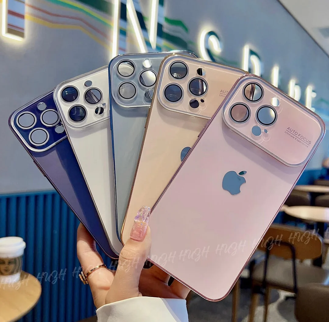 AG γυάλινη πλάτη με ενσωματωμένη θήκη τηλεφώνου με φακό