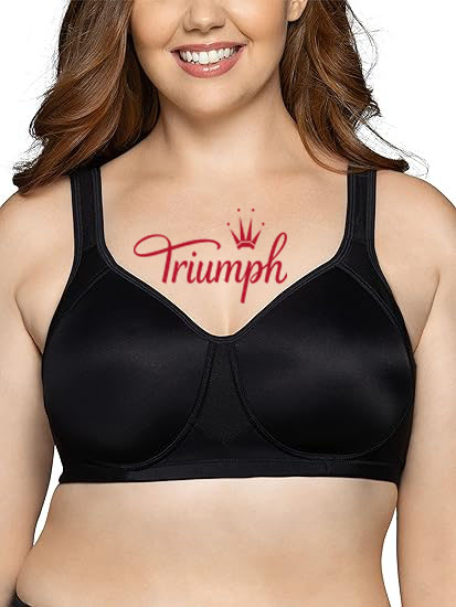 Triumph - Σετ 3 τεμαχίων 🔥Γυναικείο αθλητικό σουτιέν Performance με αναπνεύσιμο, απομάκρυνση υγρασίας, κουκούλα με επένδυση