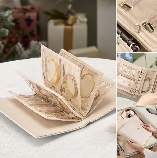 Βιβλίο αποθήκευσης κοσμημάτων πολυτελείας από δέρμα