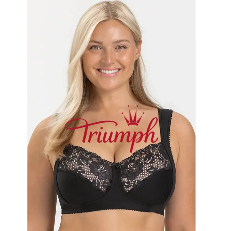 Triumph- 3 τεμαχίων💝Άνετο σουτιέν push-up από καθαρό βαμβάκι✨✨