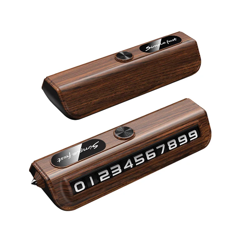 Προσωρινή φωτεινή πινακίδα στάθμευσης αυτοκινήτου, υψηλής ποιότητας, ρολό τηλεφώνου αυτοκινήτου με διπλό αριθμό, πινακίδα πολλαπλών αριθμών