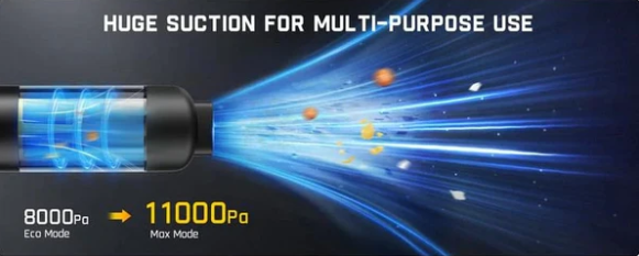 🚗Νέο προϊόν σε προσφορά💥Ασύρματη ηλεκτρική σκούπα αυτοκινήτου Slim V8 Mate Υψηλής ισχύος 13000Pa/30AW