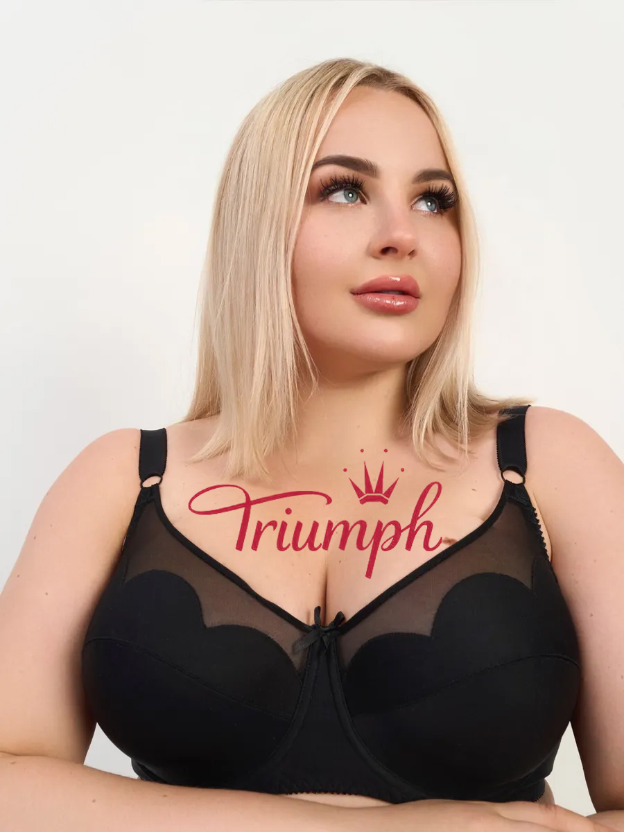 Triumph--Σετ 4 τεμαχίων (75B-125I) 💝 Σουτιέν από δαντέλα