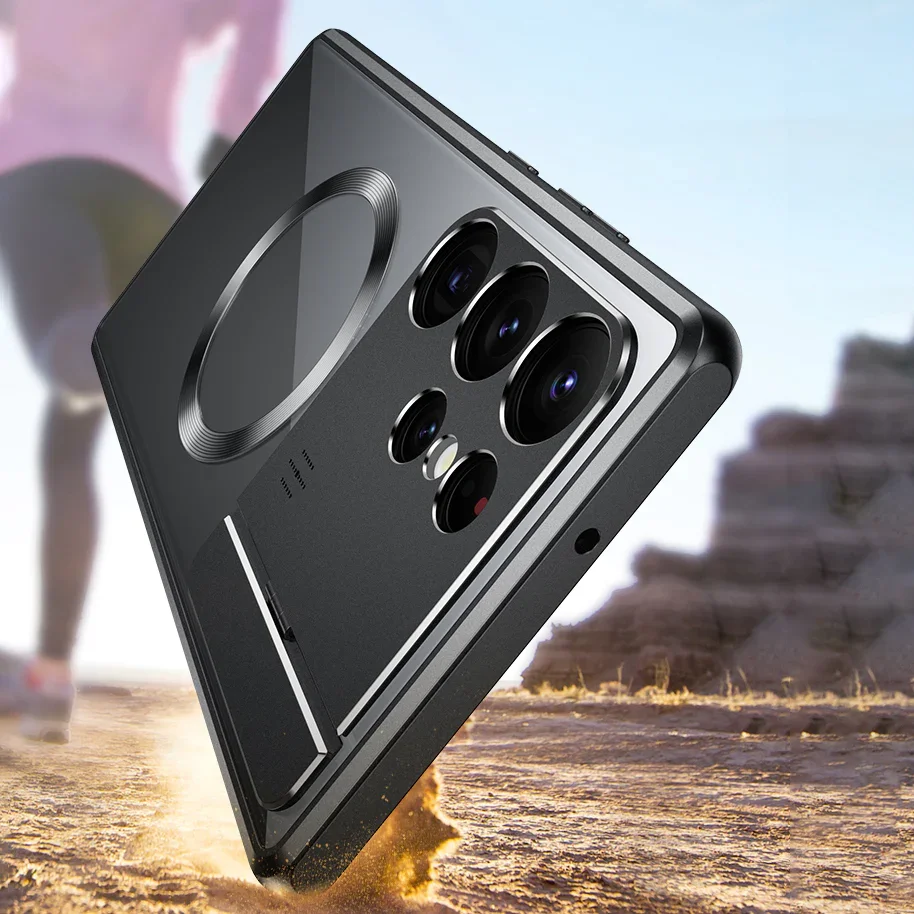 Για Samsung S21/S22/S23Ultra Magnetic Suction Αναδιπλούμενη κονσόλα Αρωματοθεραπείας θήκη τηλεφώνου