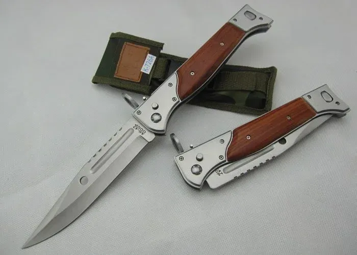 AK Automatic Folding Kitchen Knife (Newly Improved M390 Steel Blade) (Long Version)