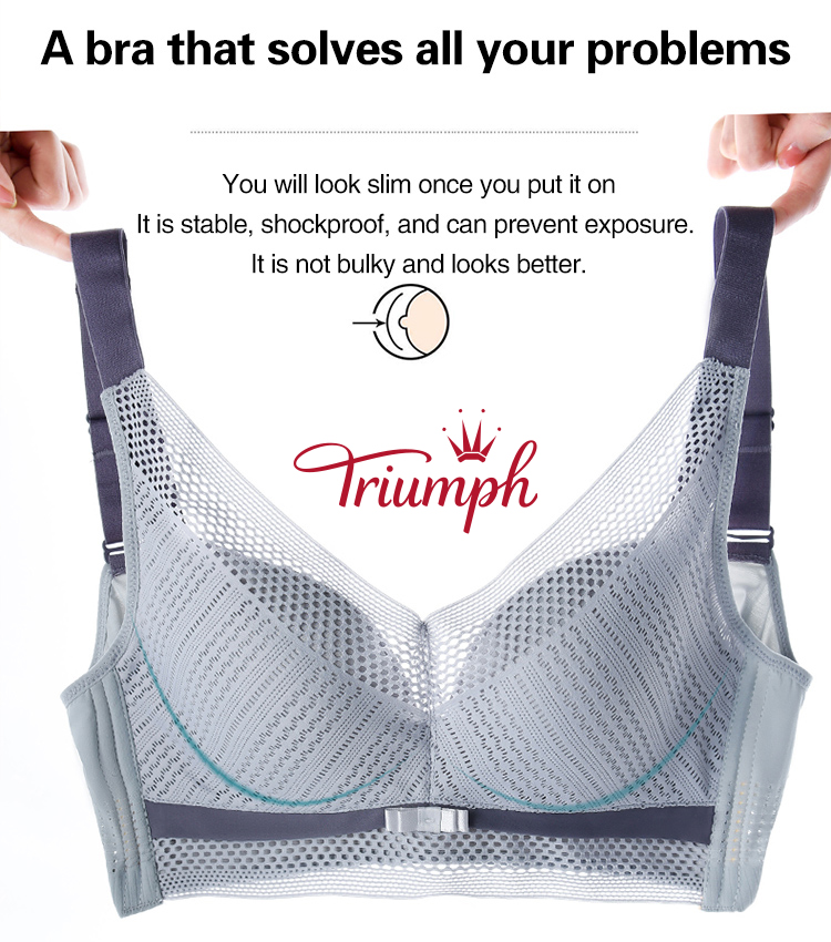 Triumph -3 συσκευασίες💝Διαπνέον και άνετο διχτυωτό σουτιέν ✨✨