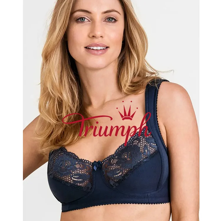 Triumph- 3 τεμαχίων💝Άνετο σουτιέν push-up από καθαρό βαμβάκι✨✨