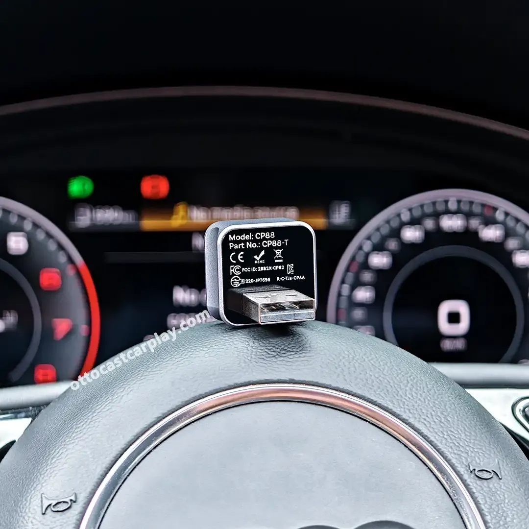 Ασύρματος προσαρμογέας Ottocast Mini 3.0 Ultra Cube για Android Auto CarPlay