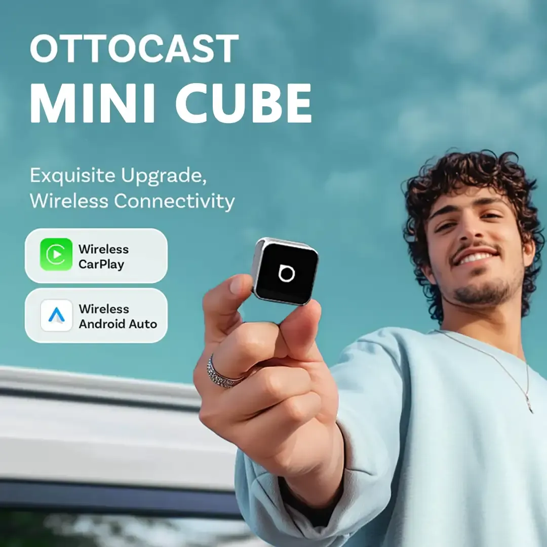 Ασύρματος προσαρμογέας Ottocast Mini 3.0 Ultra Cube για Android Auto CarPlay
