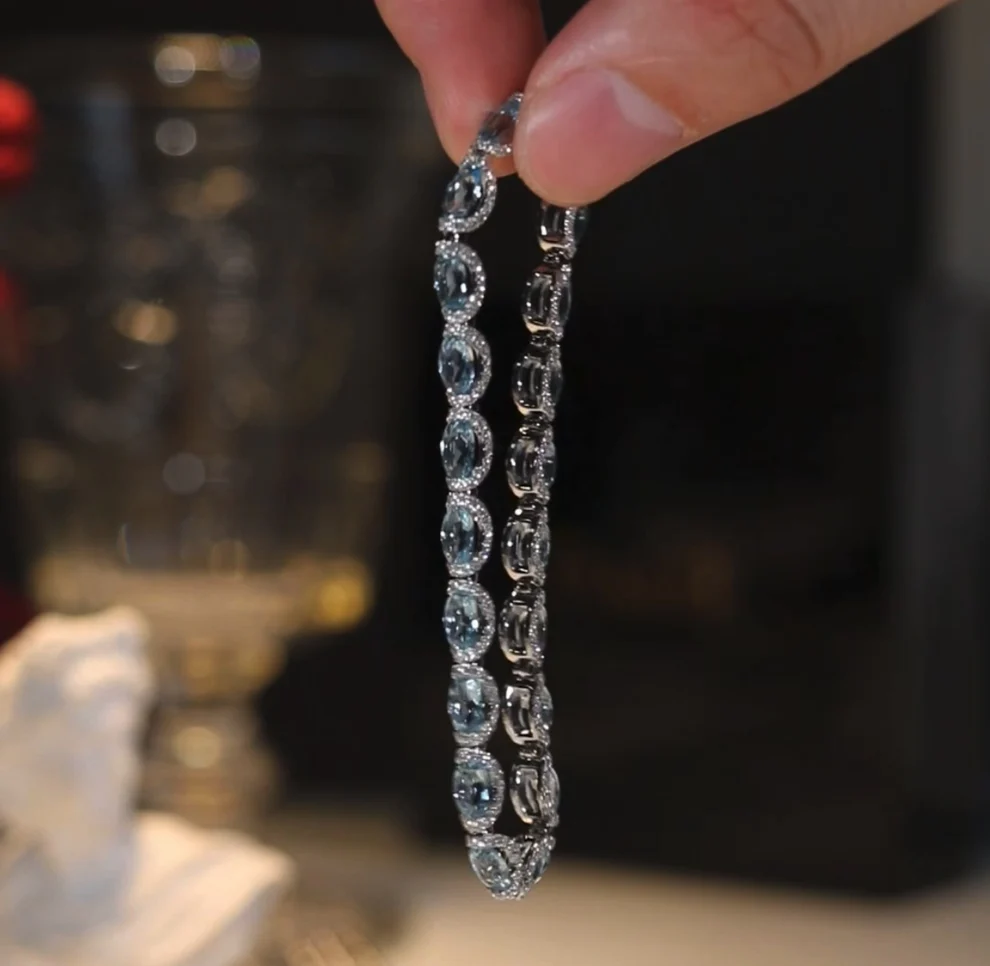 Χειροποίητο δαχτυλίδι με ακουαμαρίνα