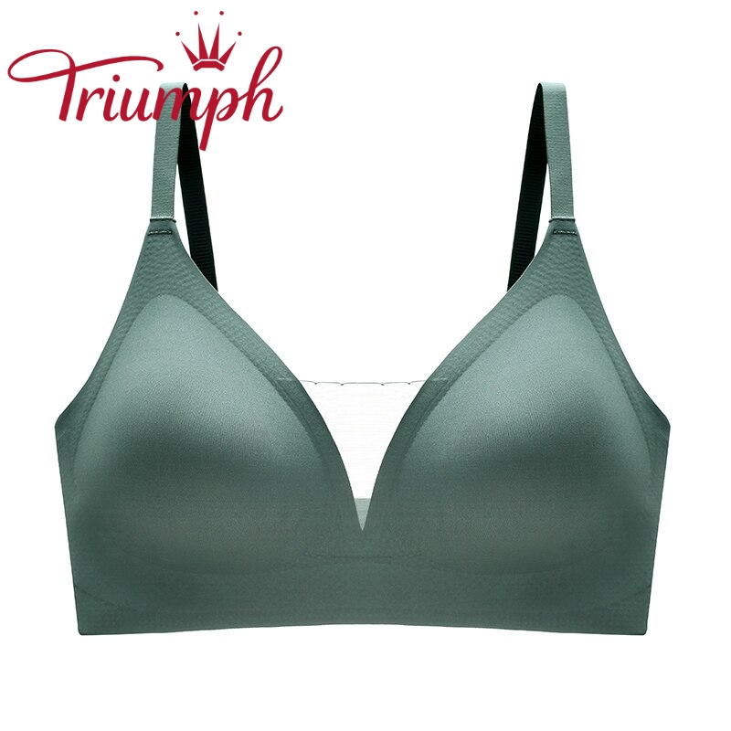 TRIUMPH – Πακέτο 2 💥Γυναικείο σουτιέν από λάτεξ ασύρματο κορδόνι με δαντέλα[75A-110E]
