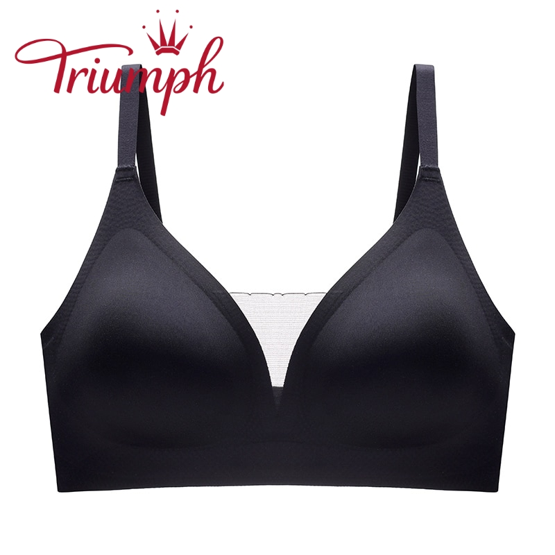 TRIUMPH – Πακέτο 2 💥Γυναικείο σουτιέν από λάτεξ ασύρματο κορδόνι με δαντέλα[75A-110E]