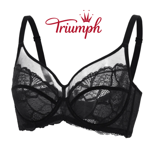 Triumph –Γυναικείο διάφανο σουτιέν πλήρους κάλυψης (χωρίς επένδυση με κάτω καλώδιο)[75A-115E]